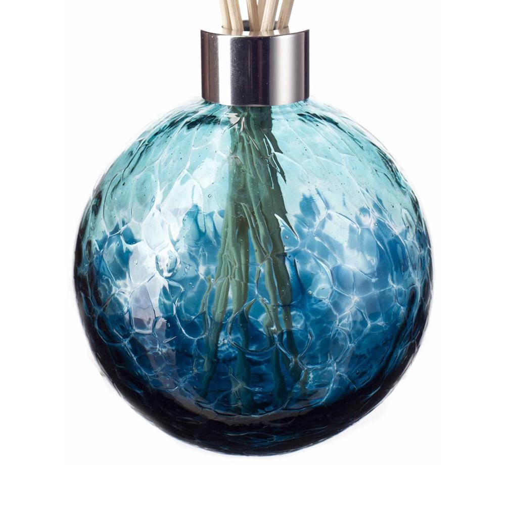 Amelia Art Glass Two Tone Turquoise & Blue Sphere Reed Diffuser Extra Image 1